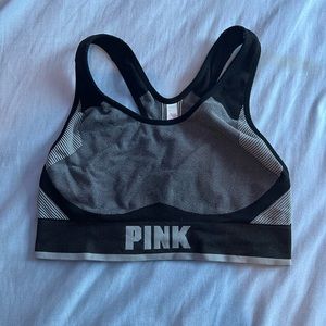 VS PINK Gray/Black Sports Bra